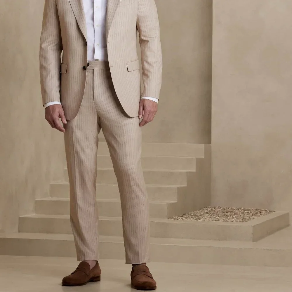 Banana Republic Tailored Fit Pinstripe Suit Trouser